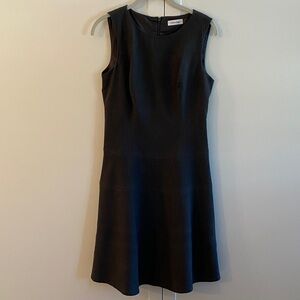 Calvin Klein Classic Charcoal Midi Dress